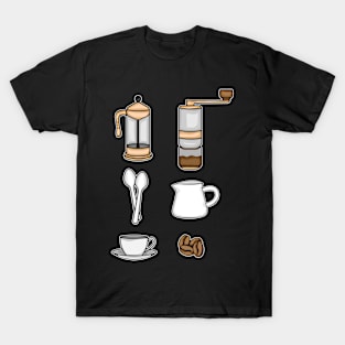 Coffee Lover Gift Morning Coffee Drinker Women Barista T-Shirt